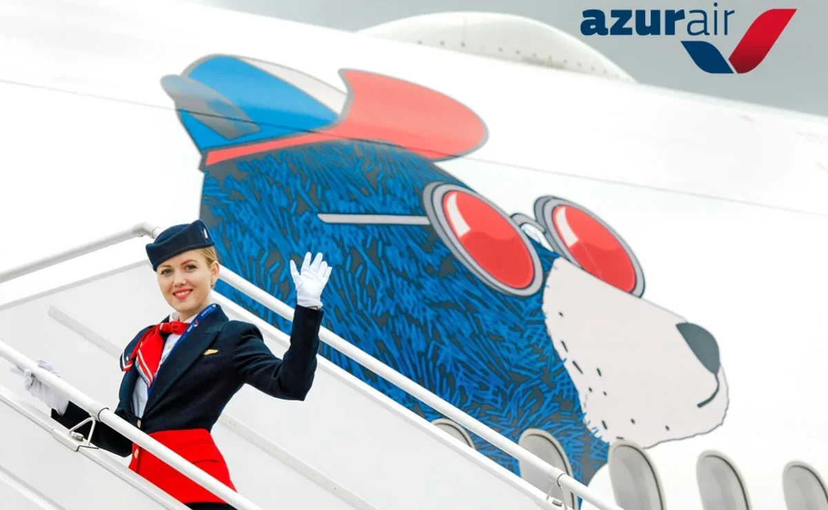 Карта полетов azur air