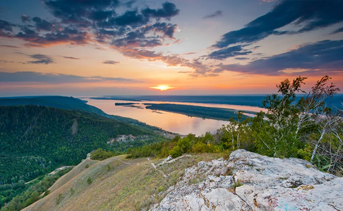 Жигулевские горы панорама